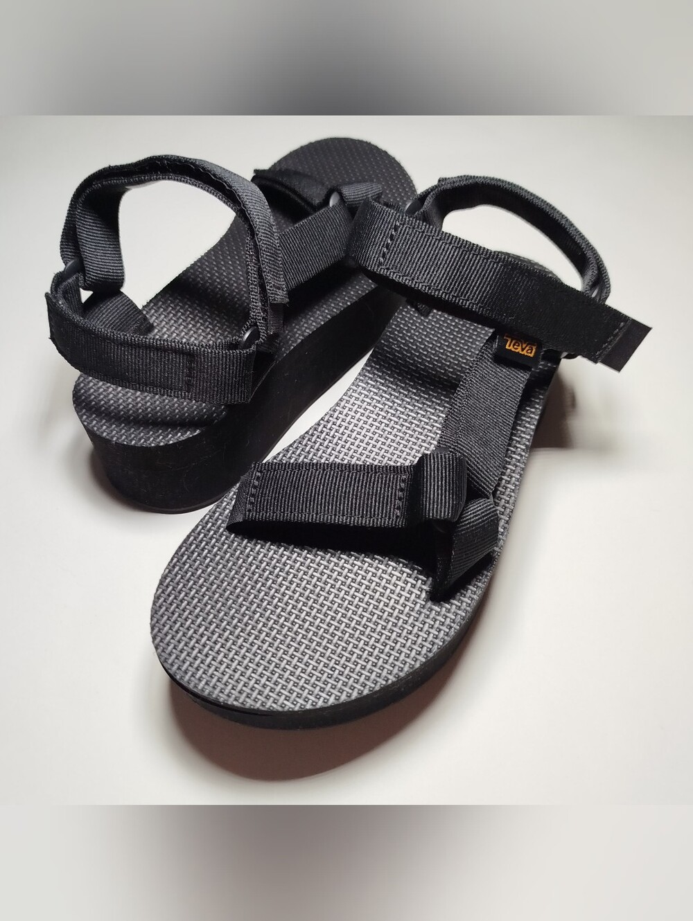 Teva Black Midform Sandals